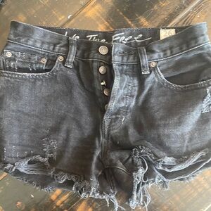 We The Free Distressed Jean Shorts